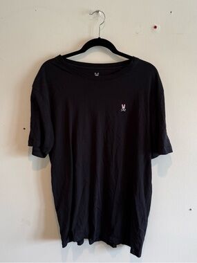 Psycho Bunny Black Men's Crew Neck Graphic Tee Streetwear Indie Skater Hype